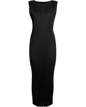 Pleats Please Issey Miyake Basics Sleeveless Maxi Dress - Black