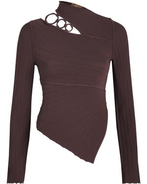 Cult Gaia Knitted Tayla Top - Brown