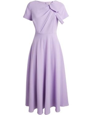 ROKSANDA Crepe Luna Midi Dress - Purple