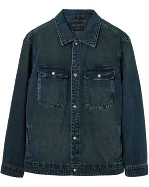 AllSaints Denim Castleford Overshirt - Blue