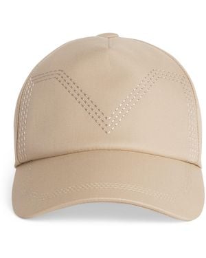 Max Mara Cotton Baseball Cap - Natural