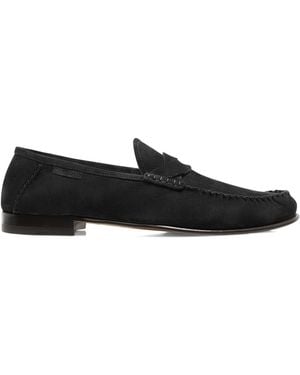 Tom Ford Suede Loafers - Black