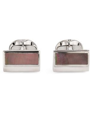 Deakin & Francis Sterling Mother-Of-Pearl Cufflinks - Grey