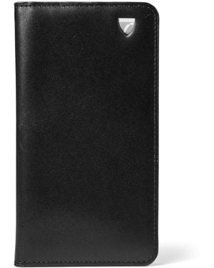 Aspinal of London Leather Long Wallet - Black