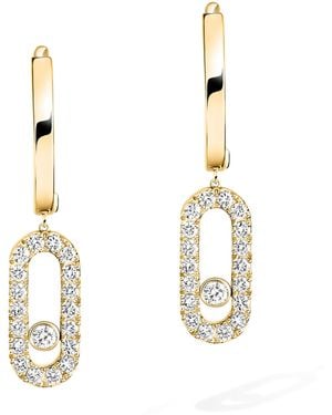 Messika Move Uno And Diamond Drop Earrings - Metallic