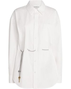 Alexander Wang Cotton Waist-Chain Shirt - White