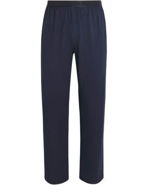 FALKE Cotton-Blend Lounge Pants - Blue