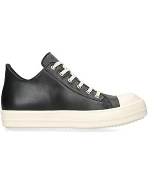 Rick Owens Men Low Sneaks - Black