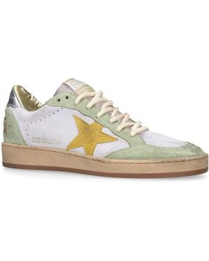 Golden Goose Suede Ball Star Trainers - Purple