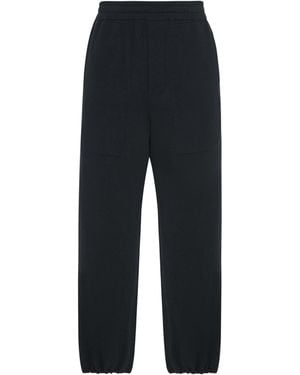 The Row Orion Silk Jersey Joggers - Black