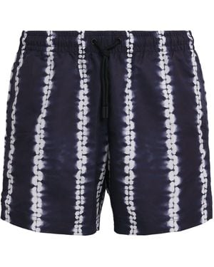 Commas Shibori Stripe Swim Shorts - Blue