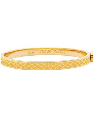 Halcyon Days Plated Salamander Bangle - Yellow