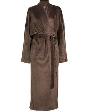 Skims Velour Robe - Brown
