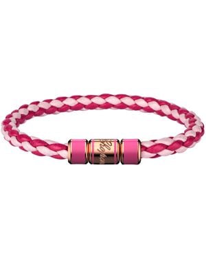 Chopard Leather Signature Racing Bracelet - Pink