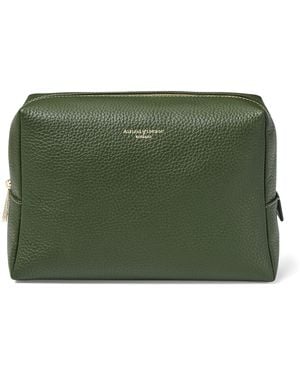 Aspinal of London Large Leather London Cosmetic Case - Green