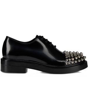 Christian Louboutin Dt Pistols Leather Oxford Shoes - Black