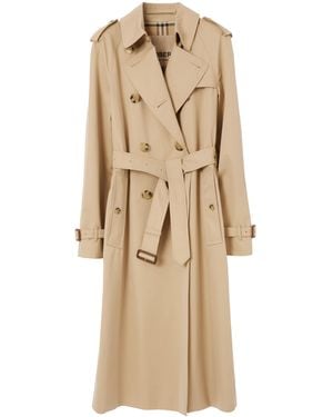トレンチコート BURBERRY Sage Green Gabardine Waterloo Trench Coat BURBERRY Tropical Gabardine Waterloo Trench Coat | endource