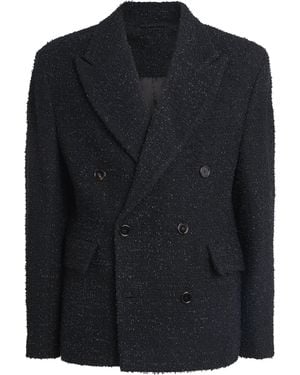 Séfr Cotton-Blend Bouclé Akando Tacca Blazer - Blue