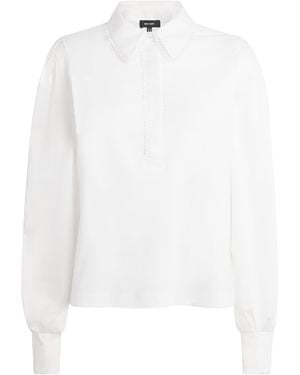 ME+EM Cotton Scalloped Shirt - White