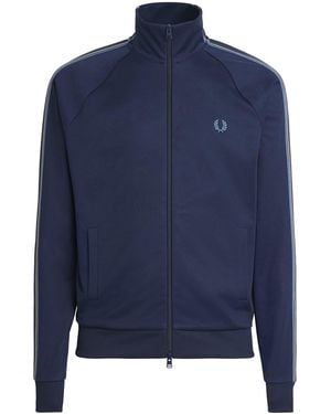 Fred Perry Tramline Tape Track Jacket - Blue