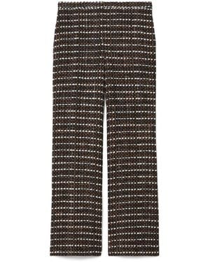 Marina Rinaldi Tweed Tailored Pants - Gray
