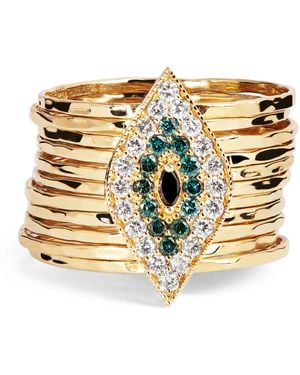 Jacquie Aiche And Diamond Eye Ring - Metallic