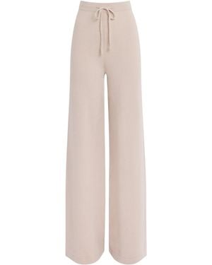 Yves Salomon Merino Wool Wide-Leg Pants - White