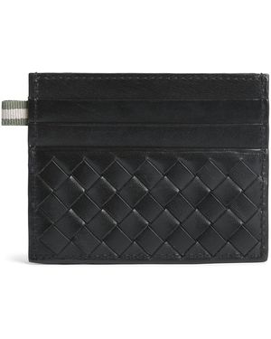 Officine Creative Woven Leather Card Holder - Black