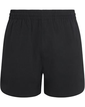Represent Piped-Detail Track Shorts - Black