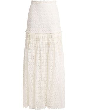 Ulla Johnson Lace Aris Maxi Skirt - White