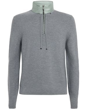 Bogner Wool-Blend Phineas Half-Zip Sweater - Gray