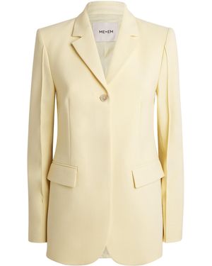 ME+EM High-Waist Slim Contour Blazer - Natural
