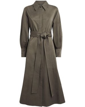 JOSEPH Cotton-Linen Ziane Shirt Dress - Grey