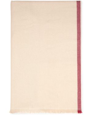 Brunello Cucinelli Cashmere Fringed Scarf - Natural