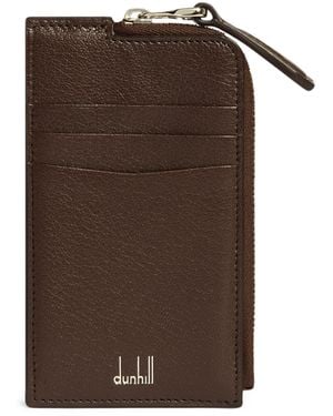 dunhill Goatskin Duke Fine Card Holder - Brown