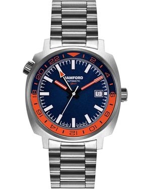 BAMFORD LONDON Stainless Steel Gmt Watch - Metallic