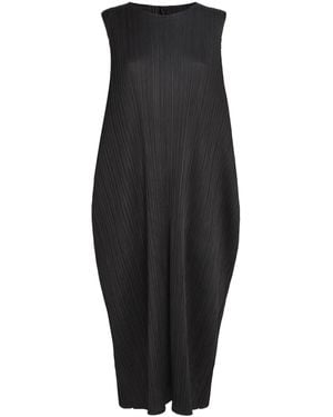 Pleats Please Issey Miyake Lamp Shade Midi Dress - Black