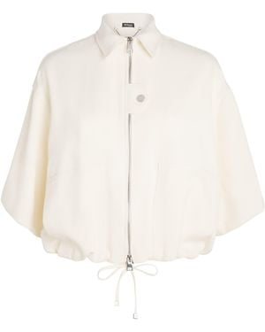 Kiton Wool-Silk Jacket - White