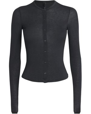 Skims Sheer Modal Cardigan - Blue