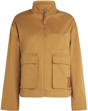 MAX&Co. Cotton Gabardine Jacket - Brown