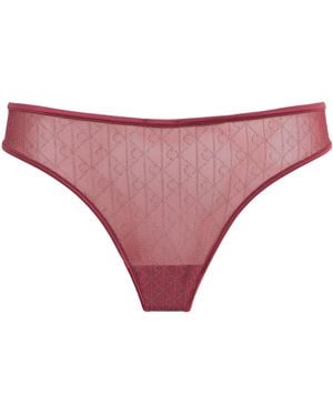Calvin Klein Mesh Emblem Thong - Pink