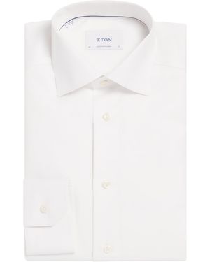 Eton Cotton Dobby Contemporary Fit Shirt - White