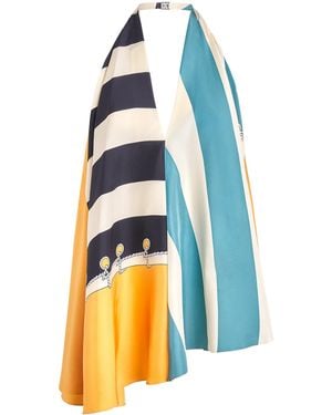 Loewe Silk Halterneck Top - Blue