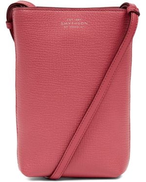 Smythson Leather Day Pouch - Pink