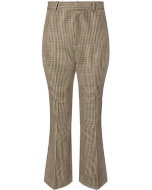 BITE STUDIOS Wool Houndstooth Credo Pants - Natural