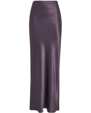 Cult Gaia Silk-Blend Chantel Maxi Skirt - Purple