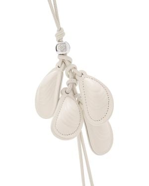 Loewe Leather Multi-Shell Bag Charm - White