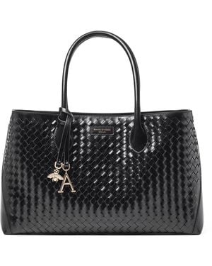 Aspinal of London Leather London Tote Bag - Black