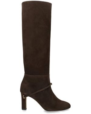 Jennifer Chamandi Suede Samuele Knee-High Boots 85 - Brown