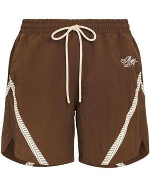 CHERRY LA Logo Running Shorts - Brown